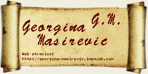 Georgina Maširević vizit kartica